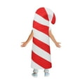thumbnail image 5 of Disfraz navideño de bastón de caramelo para niños | Traje de actuación a rayas rojas y blancas con sombrero a juego | Vestido de fiesta para eventos festivos, 5 of 5
