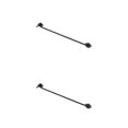 thumbnail image 3 of Speravity Pestillo para ventana, interruptor de seguridad, gancho para armario de baño, soporte de captura de Metal negro multifuncional con tornillos, Negro 14 pulgadas 2piezas Speravity CBP381156, 3 of 5