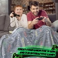 thumbnail image 5 of Glow in The Dark Blanket - Gamepad, 5 of 7