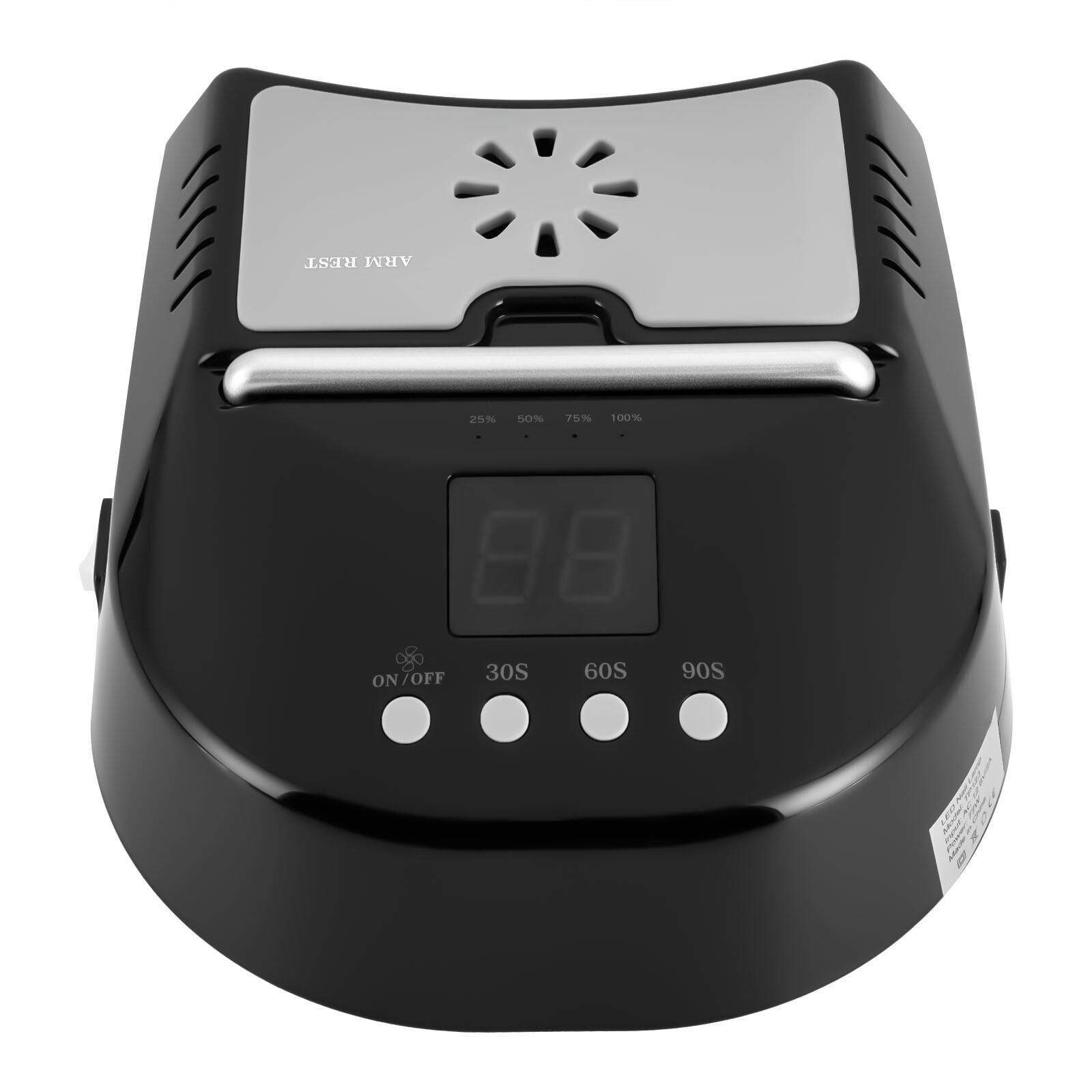 PEAKORA72W Cordless UV LED Nail Lamp Rechargeable Nail Dryer Lamp For Gel Nails+Fan