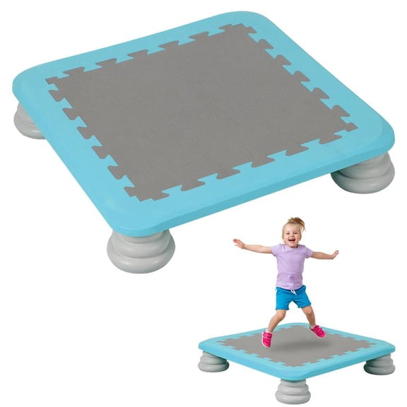 Floseru Mini Trampoline for Sensory Integration 25.5 Inch, 200lb Weight Capacity, Non-Slip Shock-Absorbing Base, for Kids Ages 3 , Home Play, 26 x 26 x 5 Inch