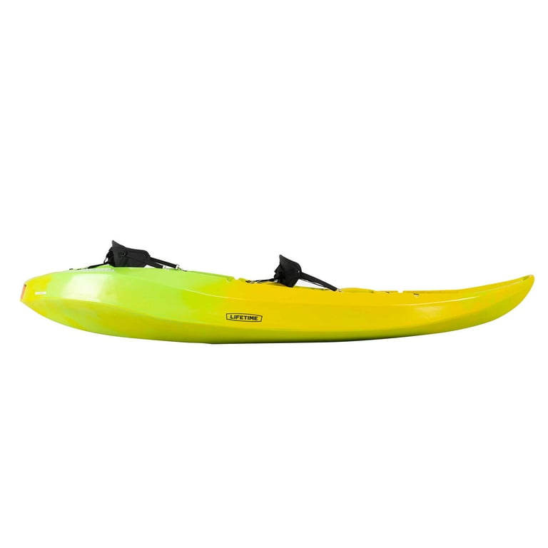 Lifetime Manta 10 ft Adult Tandem Kayak, Yellow, Lime (91071