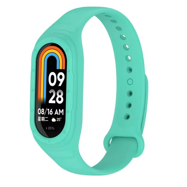 Correa de Silicona Deportiva Impermeable para Xiaomi Mi Band 9/8 con Case