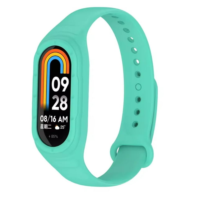 Correa de Silicona Deportiva Impermeable para Xiaomi Mi Band 9/8 con Case