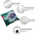 thumbnail image 6 of Patio Outdoor/Indoor Decorative Lumber Pillow Water Repellent Set of 2 Lumber Throw Pillow for Patio Garden Funiture (12''x20'', Green Flowers), 6 of 7