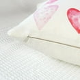 thumbnail image 5 of Valentine''s Day Pillow Cover 12x20 Red Pink Heart Watercolor Decoration Valentine Lumbar Throw Cushion Case for Bedroom Sofa Couch Home Decor, 5 of 6