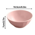 thumbnail image 2 of Tunhigl Eco-Friendly Straw Soup Bowl - Lightweight, Easy-to-Clean Dining Bowl for Dorm Students, Commercial Use & Outdoor Meals Pink, 2 of 5