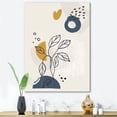 thumbnail image 2 of Designart ' Ancient Boho Art Minimalistic Flowers II ' Modern Canvas Wall Art Print, 2 of 4