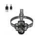 thumbnail image 1 of Rechargeable Head Torch, 6 Light Modes & Motion Sensor, 90 Adjustable & Waterproof Head Flashlight for Adults Outdoor Camping, Hiking, Hunting(Black), 1 of 5