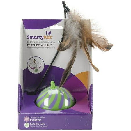 SmartyKat ® Feather Whirlâ ¢ Electronic Motion Ball Cat Toy