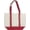 Red, variant on 100% Cotton Heavy Duty Expandable two-tone gusseted Reusable Tote Bag Front Pocket, Machine Washable Size 14 x 19 x 6 inch.