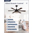 thumbnail image 2 of Ventilador de techo Fanbulous 48 Farmhouse con luces y mando a distancia negro, 2 of 8