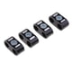 thumbnail image 1 of 4 Piezas Negro Doble Cable Abrazadera Soporte Organizador, 1 of 7