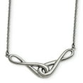 thumbnail image 2 of Chisel Stainless Steel Polished Infinity Symbols Pendant Necklace, 2 of 4