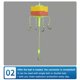 thumbnail image 2 of 1PC Explosion Fishing Hooks Flap Carp String Hook Anti-Winding Spider Hooks Set High Carbon Steel Fishhooks for Stream Tackle He Qiyong unisex, 2 of 2
