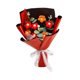 thumbnail image 2 of Ramo de flores de ganchillo, ramo de punto, regalo ideal, artesanía delicada, decorativo para Rojo, 2 of 9