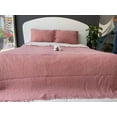 thumbnail image 2 of Muslin Blanket 4 Layers, Soft Bedspread, 100% Turkish Cotton Muslin Bed Cover, Reversible Coverlet, Brick, 91x95 inches, Queen Size, 2 of 5