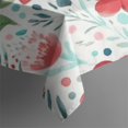 thumbnail image 5 of Pioneer Flower Floral Print Pattern Square Tablecloth,Waterproof Square Table Cover,Wipeable Spillproof Washable Table Cover for Home Kitchen Party Decor 42"X42"(107x107cm), 5 of 6