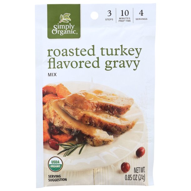 Simply Organic Roasted Turkey Flavored Gravy Seasoning Mix, .85 Oz