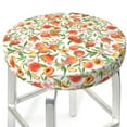 thumbnail image 3 of Gukieu Fruits Peach2 Print Round Chair Cover, Dust-proof and Non-slip Bar Chair Protective Cover, Suitable for Bars, Restaurants, Offices-12 inch, 3 of 7