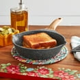 thumbnail image 2 of The Pioneer Woman Prairie Signature Cast Aluminum 8-Inch Fry Pan, Charcoal Speckle, 2 of 5