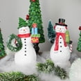 thumbnail image 2 of Northlight Shopping Snowmen Couple with Presents Christmas Figurines - 8" - Set of 2, 2 of 8
