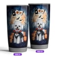 thumbnail image 2 of Happy Halloween Vampire Bichon Frise BOO with Pumpkins Fun and Spooky 20oz Stainless Steel Tumbler Insulated Cup with Lid Bichons Dog Lovers Gifts Idea - 00018, 2 of 5