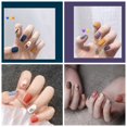 thumbnail image 2 of 5pcs Caramel White Scrub Nail Sticker Waterproof Detachable Nail Sticker Nail Art Decorations Nail Wraps(QF479), 2 of 4