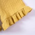 thumbnail image 6 of CAUYDY Baby Girls Toddler Summer Outfit Short Sleeve T-shirt Elastic Waist Shorts 2 Piece Short Set Summer Pjs For 18-24 Months 2t 3t 4t 5t Summer Pjs Kids (Sizes 6-9 Months,F02-Yellow), 6 of 9