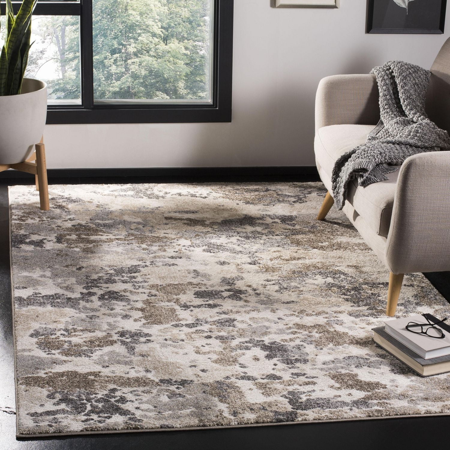 SAFAVIEH Spirit Mira Abstract Camouflage Area Rug