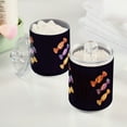 thumbnail image 2 of Yayeee 4 Pack Qtip Holder Bathroom Cotton Swab Canister with Lid Clear Dispenser Set, Cartoon Candy, 2 of 6