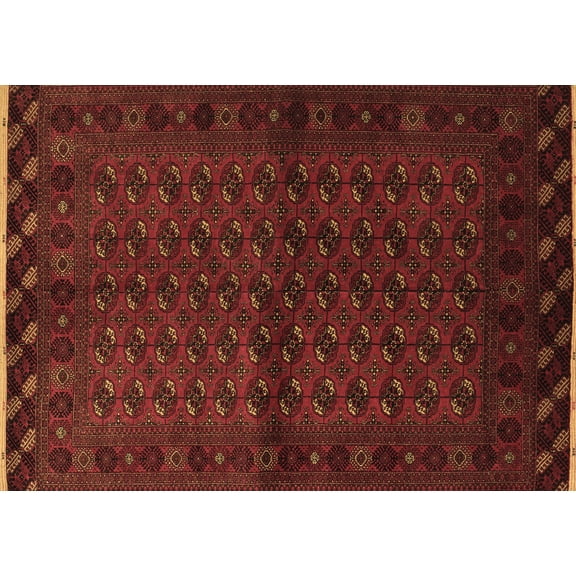Ahgly Company Indoor Rectangle Southwestern Brown Country Area Rugs, 7' x 10'