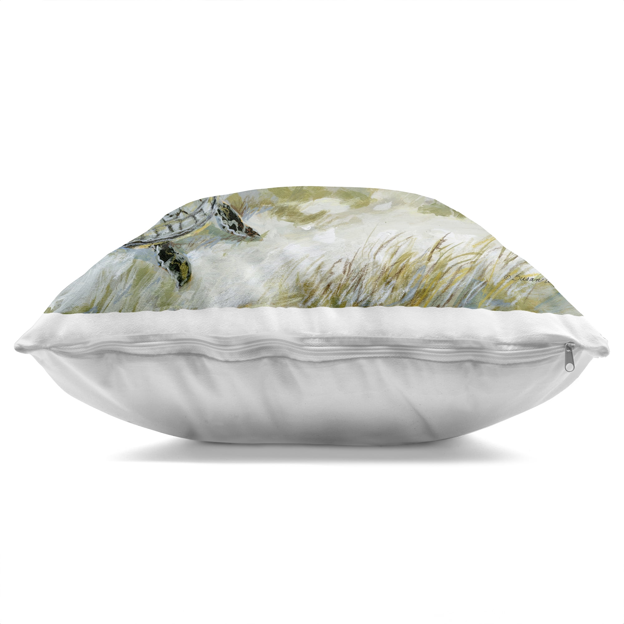 Stupell Industries Baby Sea Turtles on Beach Decorative Printed Throw Pillow, design by Susan Winget, 18 x 7 x 18