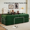 thumbnail image 5 of 78 Inches Convertible Sleeper Sofa Bed, Folding Floor Mattress Couch with Fixed-Shape Frame, Futon Boneless Couch Lounge Loveseat with Pull Out Bed, No Assembly Required, 5 of 11