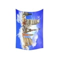 thumbnail image 2 of CADecor Eiffel Tower Travelling in Europe Wall Hanging Tapestry Dorm Art Home Decor 40x60 inches, 2 of 2