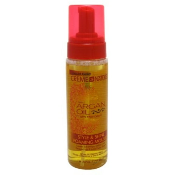 Creme Of Nature Argan Oil Style & Shine Foam Mousse 7oz (Pack of 3)