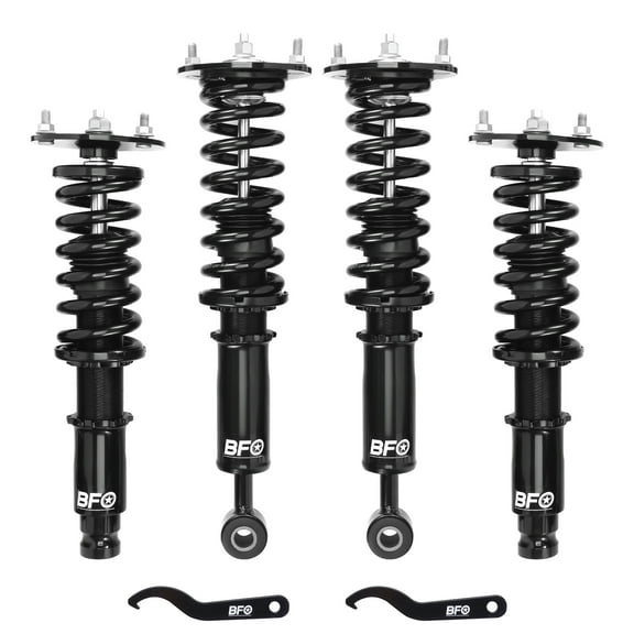 BFO Coilovers for Mitsubishi Eclipse 1995-1999 D38A/D33A/D32A/D31A, Height Adjustable Coilovers Suspension Kit, Preset Damping Shock Absorber Struts, Lowering Kit Black
