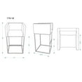 thumbnail image 2 of Manhattan Comfort Embassy 29" Faux Leather Barstool in Gray & Black, 2 of 2
