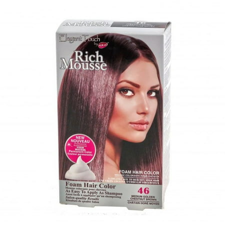 Foam Hair Color Rich Mousse Medium Golden Chestnut Brown ...