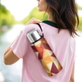 thumbnail image 6 of 20 Oz Orange Modern Art Geometric Coffee Tumbler Double Wall Insulated Stainless Steel Water Bottle | Metal Reusable Thermoses Flask with Cup Cap | Leak & Sweat Proof with Anti-Dust Lid, 6 of 7