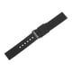 thumbnail image 3 of Correa de reloj de silicona Uxcell con liberación rápida, correa de goma suave negra/negra de 22 mm, 3 of 7
