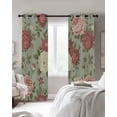 thumbnail image 2 of Spring Flower Blackout Curtains 90 Inch Length 2 Panels Set for Living Room Bedroom, Farmhouse Vintage Country Floral Plant Green Privacy Window Treatment Thermal Insulated Black Out Drapes 52"x90", 2 of 8