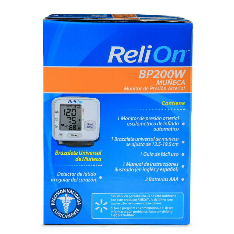 ReliOn BP200W Wrist Blood Pressure Monitor 