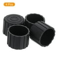 thumbnail image 3 of Uxcell 4Pcs Chair Leg Tips Caps, 1-1/2" Non-Slip Feet End Caps Cover, Flat Chair Leg Floor Protectors, Black, 3 of 7