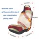 thumbnail image 3 of Balery Baseball Ball With Flag Funda de Asiento para Auto con Diseño - Cubierta Frontal Suave y Transpirable con Protector Antideslizante- 1 Unidad, 3 of 5