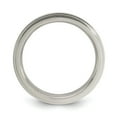 thumbnail image 2 of Solid Titanium Men's Matte Brushed Finish and Flat Step 4mm Ring Comfort-Fit Band Size 8.5, 2 of 4