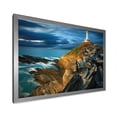 thumbnail image 2 of Designart "Lighthouse on the Coast III" Coastal Framed Wall Art Decor - Coastal Brown Coastal Light House Bedroom Framed Canvas Wall Art, 2 of 6
