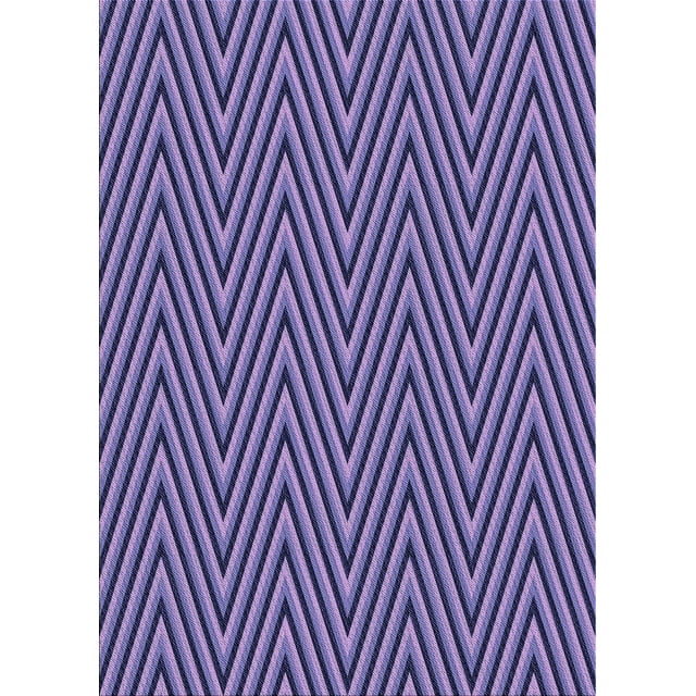 Ahgly Company Machine Washable Indoor Rectangle Transitional Purple Mimosa Purple Area Rugs, 7' x 9'