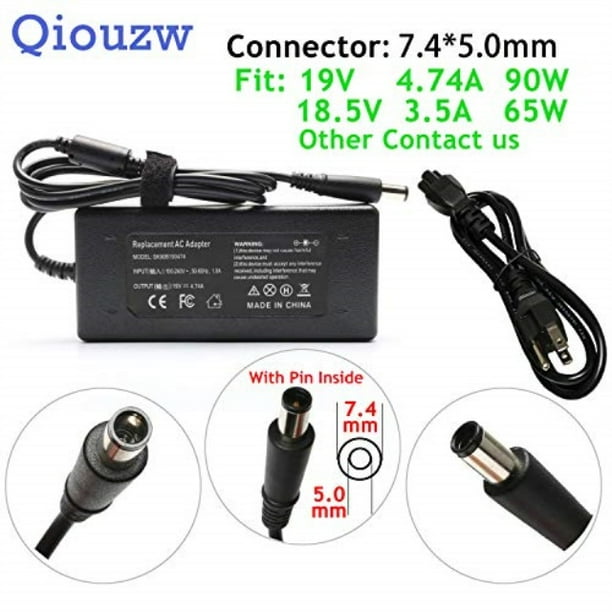 90w 19v 4.74a ac adapter charger for hp pavilion dv4 dv6 dv7 ...