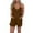 Brown, variant on Charmgo Women's Jumpsuits, Rompers & Overalls, Women Summer Plus Size Solid Sleeveless V Neck Rompers Short Jumpsuits Rompers Jumpsuits for Women Rompers for Women 2024 A L